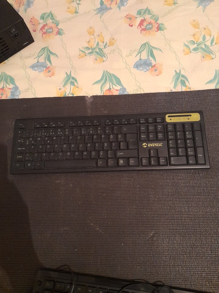 Everest KM-5535 Sarı Kablosuz Klavye - Görsel 2