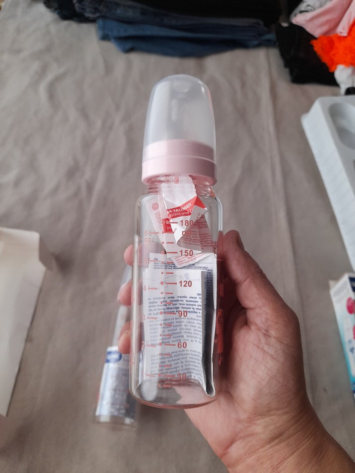 wee bady Pembe Pastel Bebek Biberonları Seti - Görsel 4