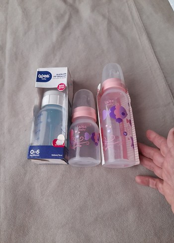 wee bady Pembe Bebek Biberon Seti 0-6 Ay - Görsel 3