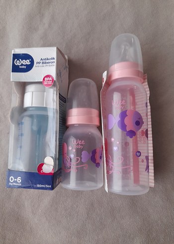wee bady Pembe Bebek Biberon Seti 0-6 Ay - Görsel 7