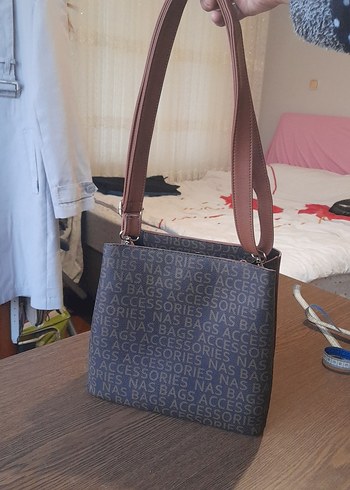 Kahverengi Baskılı Kadın Omuz Çantası - Görsel 3