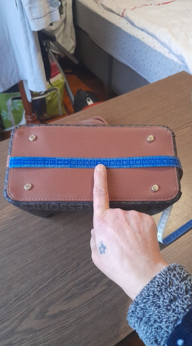 Kahverengi Baskılı Kadın Omuz Çantası - Görsel 5