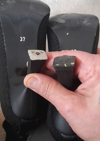 Siyah Triko Topuklu Kadın Bot - Görsel 7