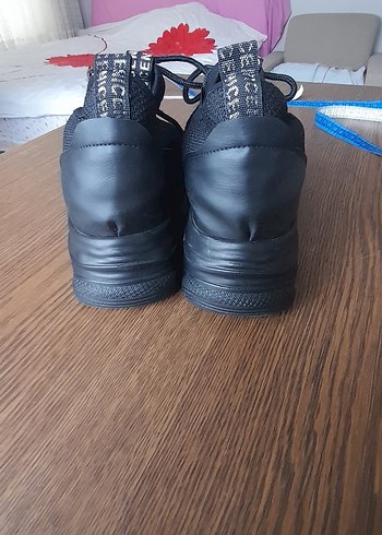 Siyah Elastik Spor Kadın Sneakers - Görsel 5