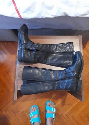 37 Beden siyah Renk franco banetti deri çizme