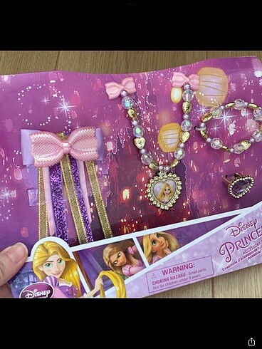 Beden pembe Renk Disney rapunzel aksesuar seti