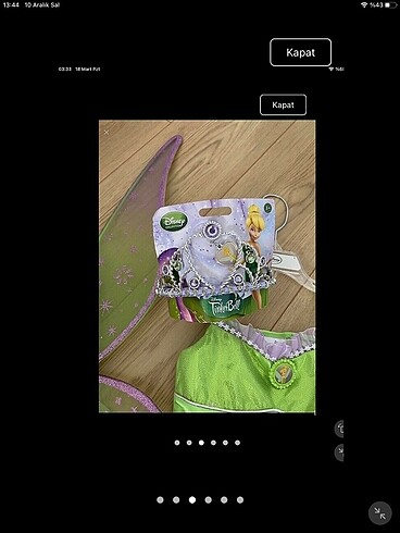 24-36 Ay Beden Disney tinkerbell kostüm