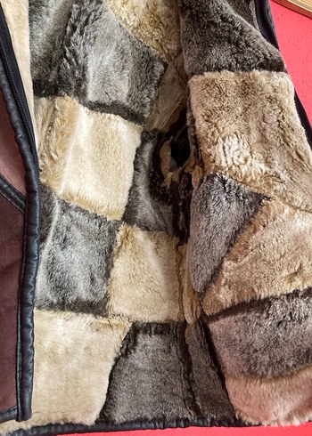 Kürklü Kapüşonlu Erkek Çocuk Süet Biker Mont - Görsel 4