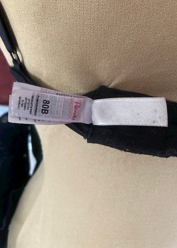 Siyah Minimalist Goth Sütyen - Görsel 3