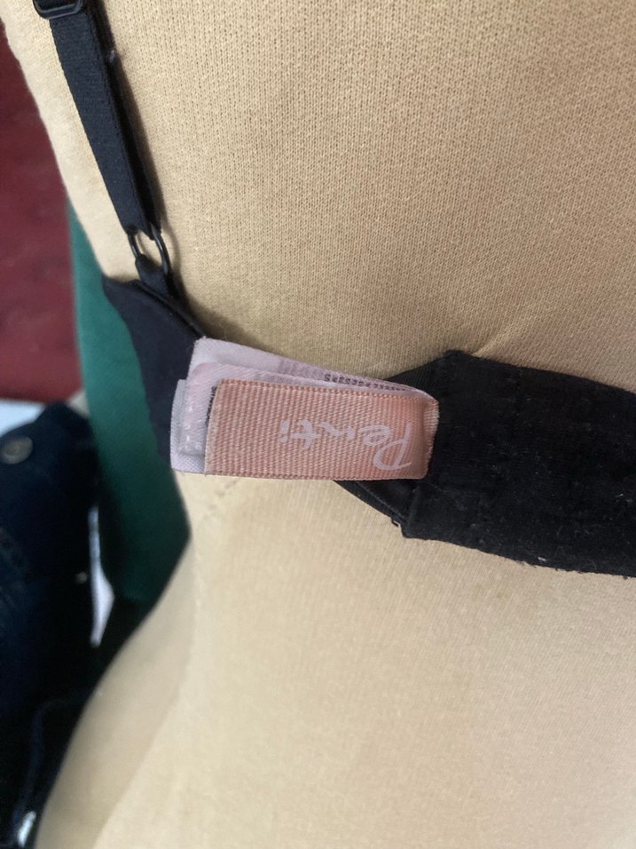 Siyah Minimalist Goth Sütyen - Görsel 2