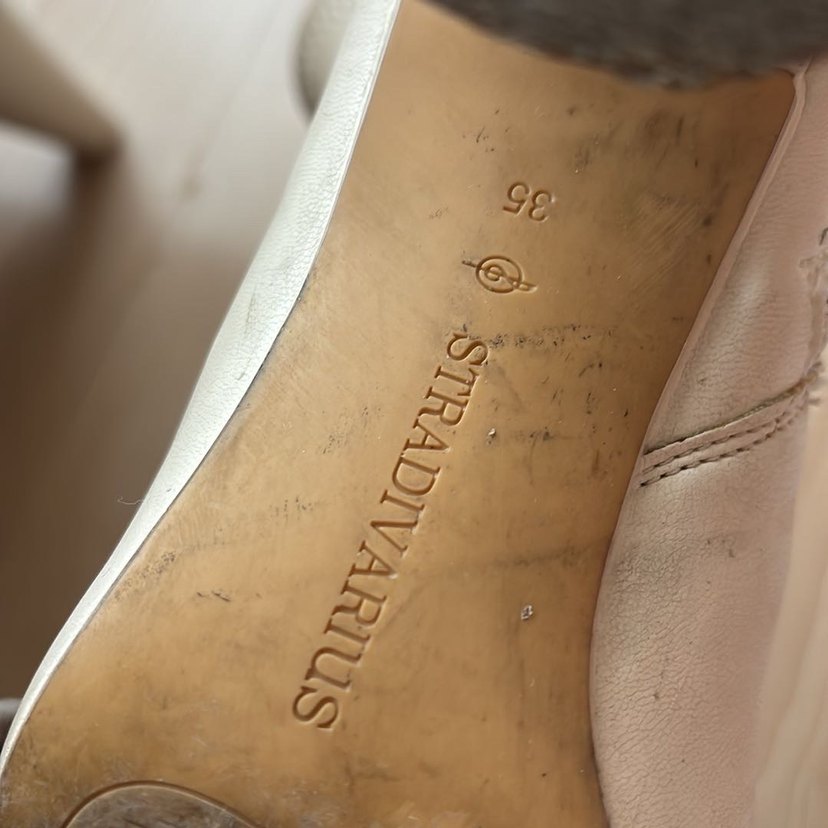 Bej Deri Kadın Topuklu Bot - Görsel 2