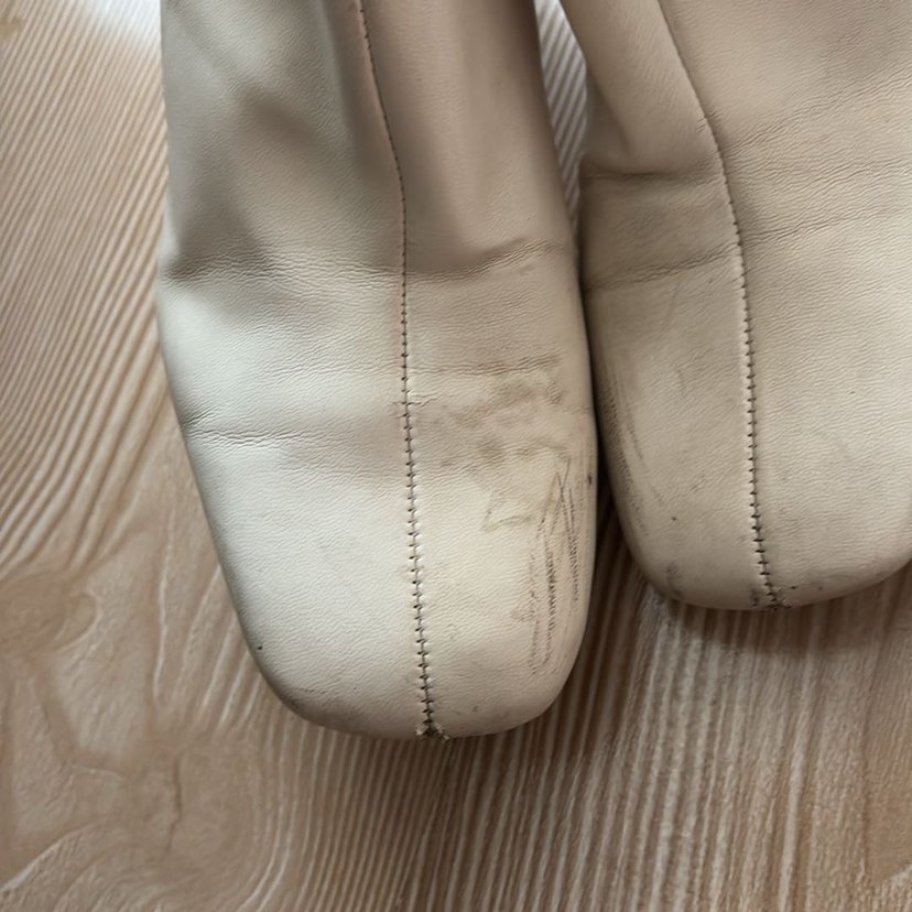 Bej Deri Kadın Topuklu Bot - Görsel 4