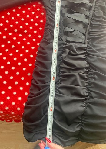 Siyah Fırfırlı Gotik Mini Elbise - Görsel 3