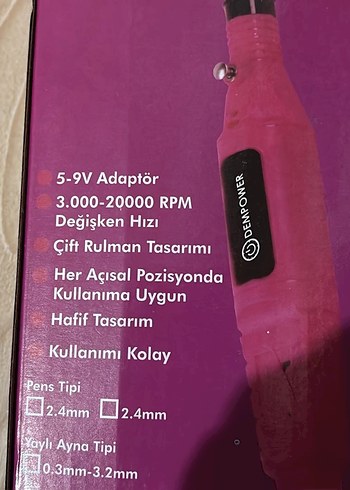 Dempower Elektrikli Manikür Seti DP-22F - Görsel 5