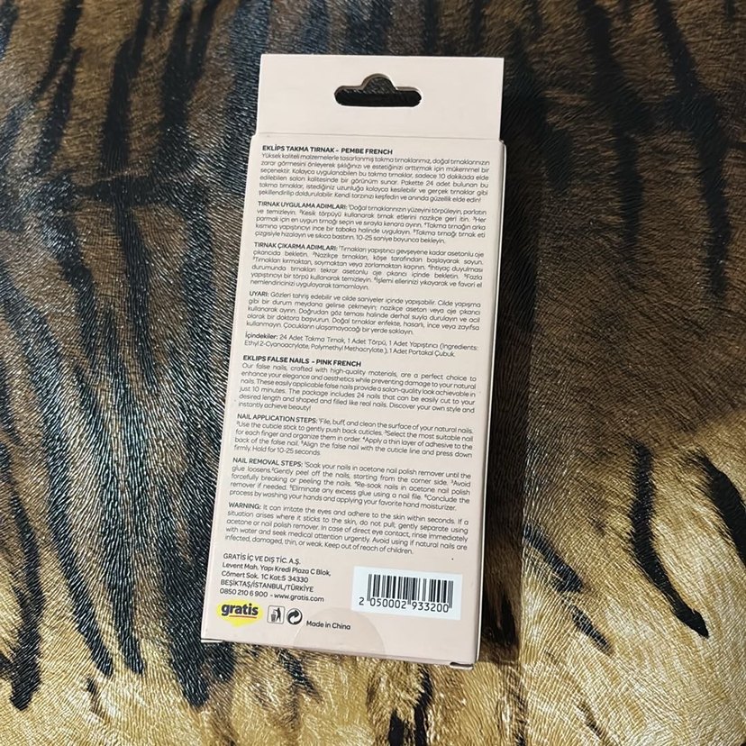 Eklips Premium Pembe Badem Takma Tırnak - Görsel 2
