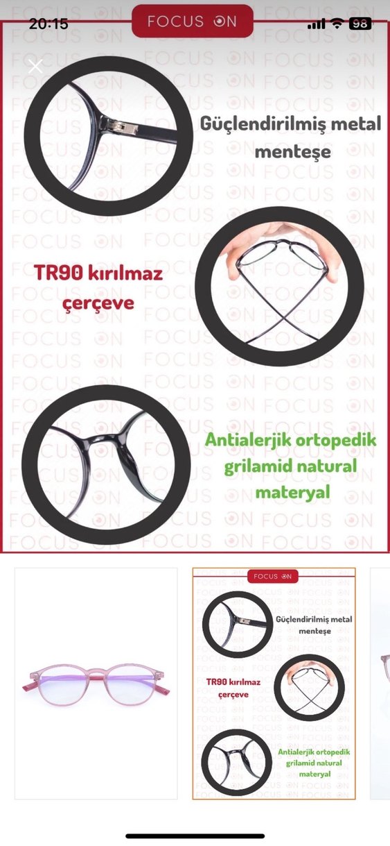 Kürk Detaylı Camel Kadın Gözlüğü - Görsel 3