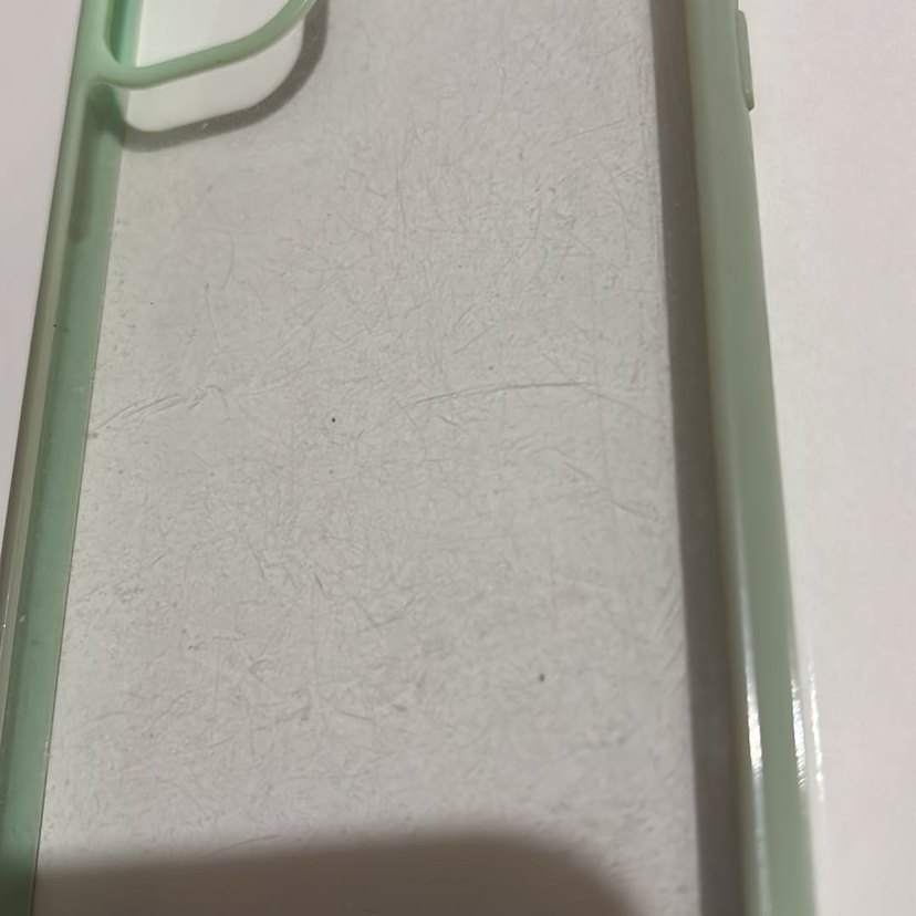 Pastel Yeşil Şeffaf Telefon Kılıfı - Görsel 3