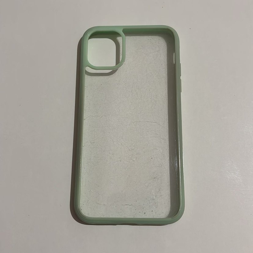 Pastel Yeşil Şeffaf Telefon Kılıfı - Görsel 2