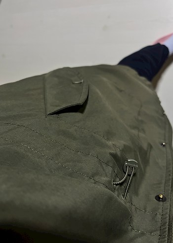 LCW Grace Düz Uzun Kollu Oversize Parka - Görsel 3