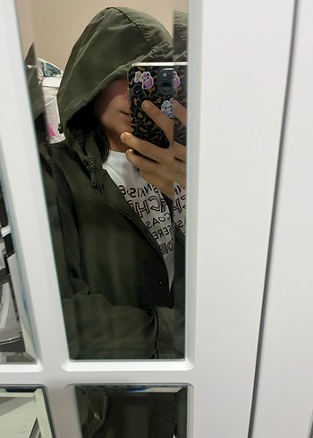 LCW Grace Düz Uzun Kollu Oversize Parka - Görsel 5