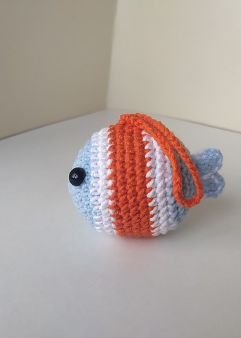 Örgü Balık Anahtarlık Süsü - Görsel 4