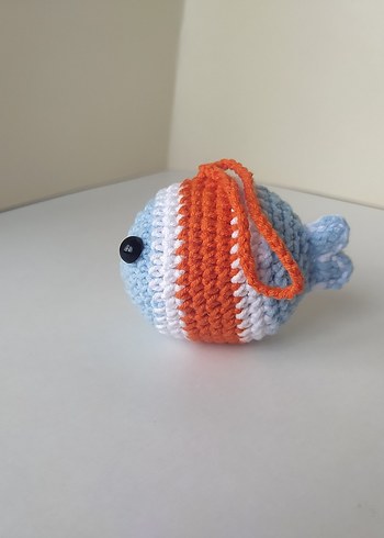 Örgü Balık Anahtarlık Süsü - Görsel 2