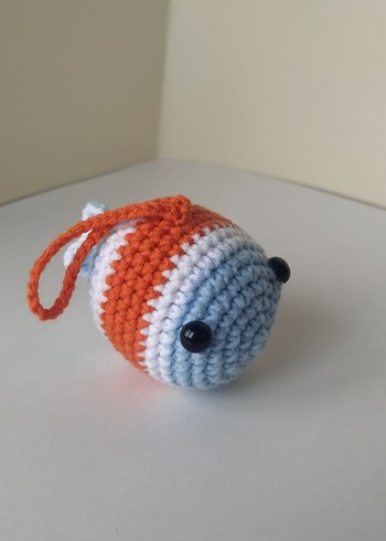 Örgü Balık Anahtarlık Süsü - Görsel 5