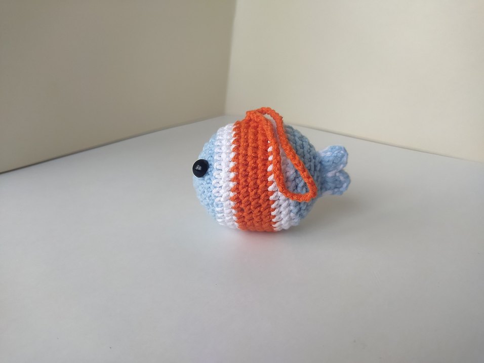 Örgü Balık Anahtarlık Süsü - Görsel 2