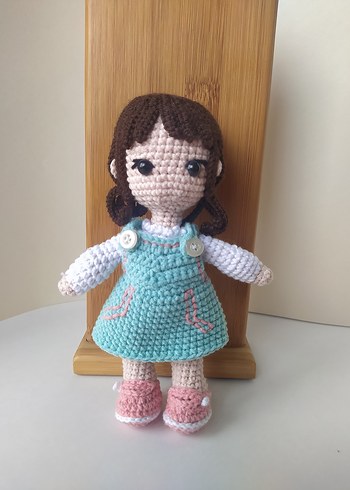 Pastel Renkli Örgü Bebek - Görsel 5