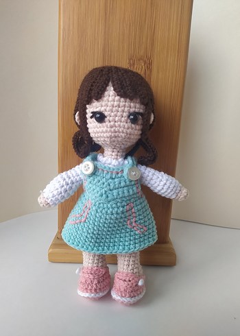 Pastel Renkli Örgü Bebek - Görsel 7