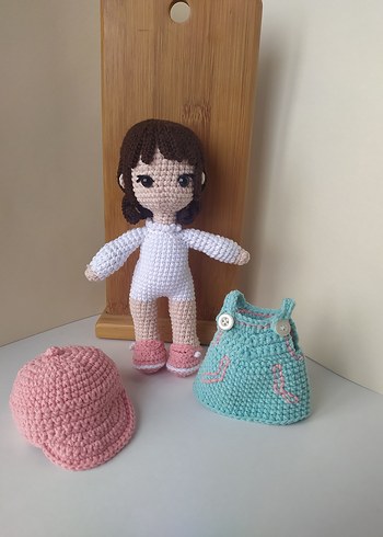 Pastel Renkli Örgü Bebek - Görsel 6