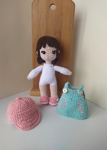 Pastel Renkli Örgü Bebek - Görsel 8