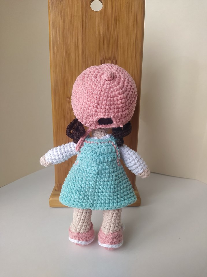 Pastel Renkli Örgü Bebek - Görsel 3