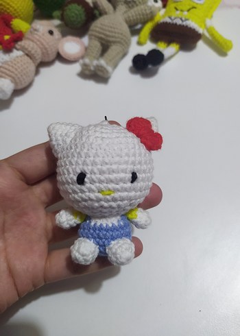 Hello Kitty Örgü Anahtarlık Aksesuar - Görsel 2