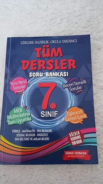 7. Sınıf Tüm Dersler Soru Bankası Gönül Yayıncılık 