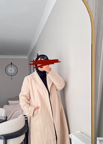 Camel Renkli Uzun Kadın Kaban - Görsel 2