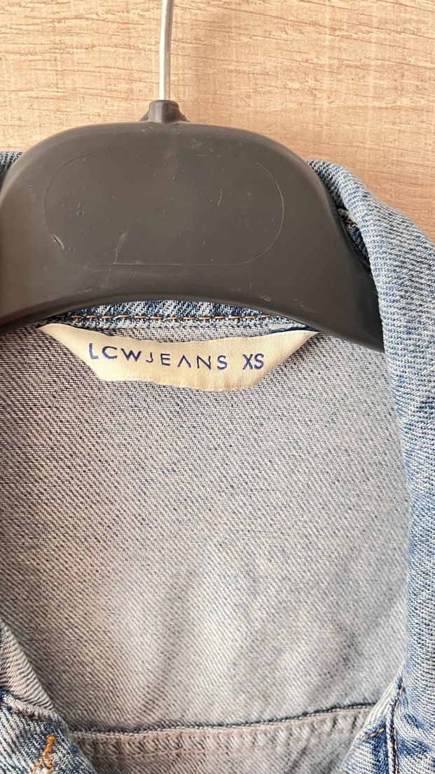 Düğmeli Kadın Mavi Denim Ceket - Görsel 2