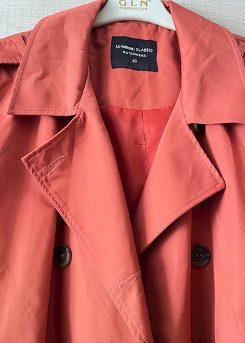 Kemer Tokalı Kırmızı Midi Trençkot - Görsel 7