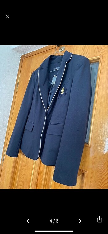 40 Beden lacivert Renk Koton blazer