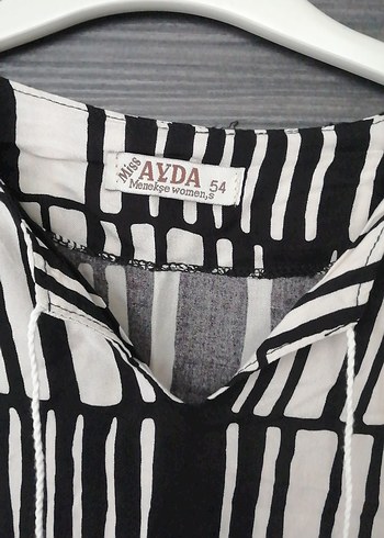 universal Beden Gri Siyah Zebra Desenli Uzun Tunik