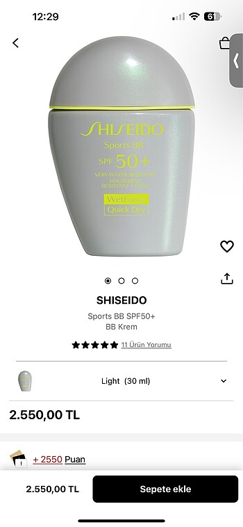  Beden Renk Shiseido bb for sports