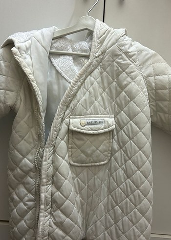 Bebek Kız Beyaz Kapitone Tulum - Görsel 2