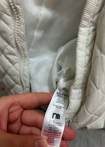 Bebek Kız Beyaz Kapitone Tulum - Görsel 3