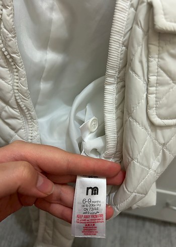 Bebek Kız Beyaz Kapitone Tulum - Görsel 4