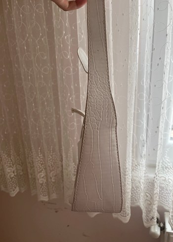 Diğer Beyaz Yılan Desenli Deri Kadın Çanta