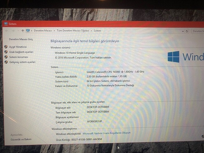 Hp netbok/tablet dokunmatik ekran katlanır dizüstü bilgisayar - Görsel 3