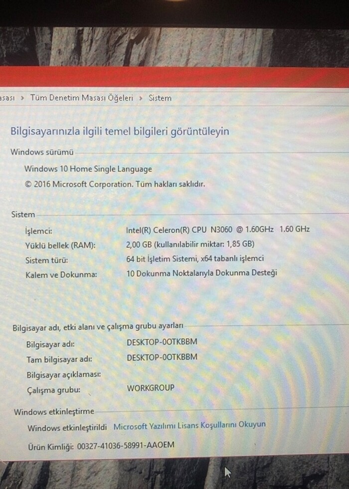 Hp netbok/tablet dokunmatik ekran katlanır dizüstü bilgisayar - Görsel 3