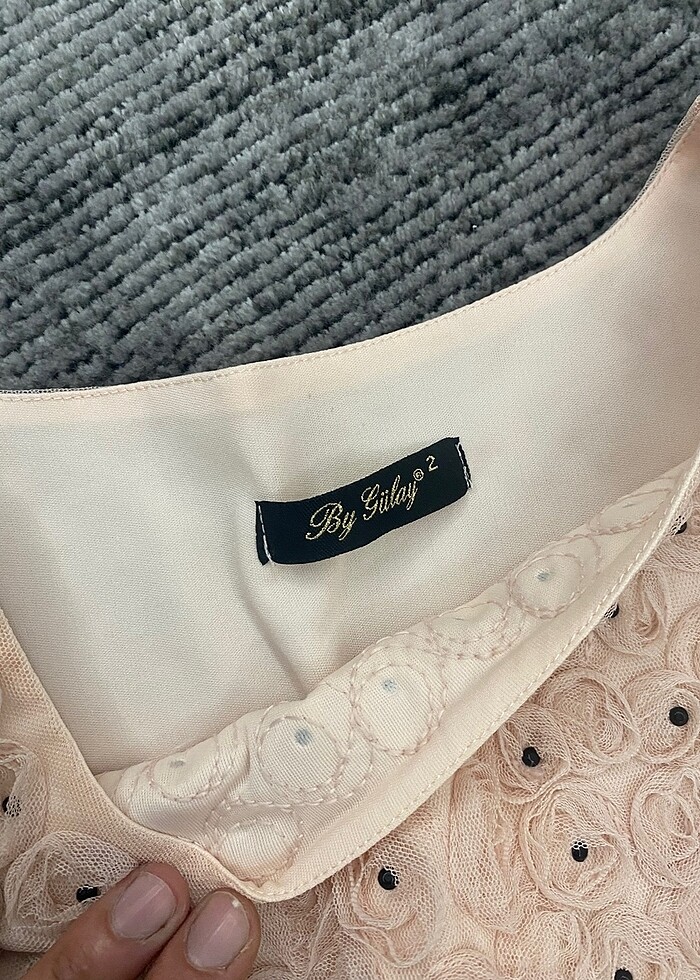 Pudra abiye elbise - Görsel 4