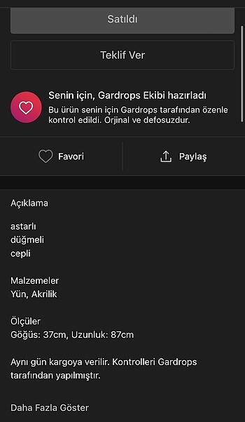 s Beden camel Renk kaban