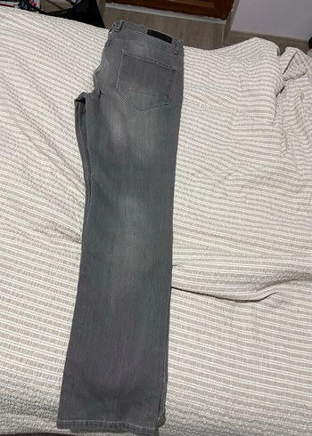 Gri Regular Fit Erkek Denim Pantolon - Görsel 3